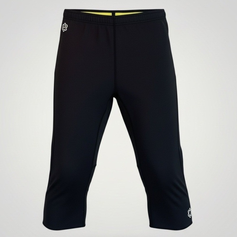 Zaggora HotPants Cropped Leggings Women L Black Thermal Active Sauna Gym Workout